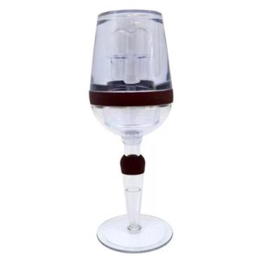 Imagem de Aerador De Vinho Taça Decanter Oxigenador Filtro Portátil Luxo Em Acrí