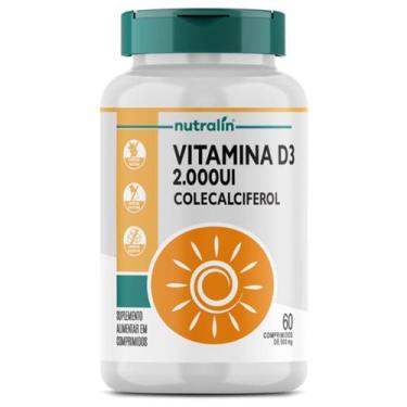 Imagem de Vitamina D3 2000UI - 60 Comprimidos - Nutralín - Nutralin