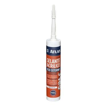 Imagem de Selante Acrílico Branco de Uso Externo 440g - AT278/2 - Atlas - ATLAS 