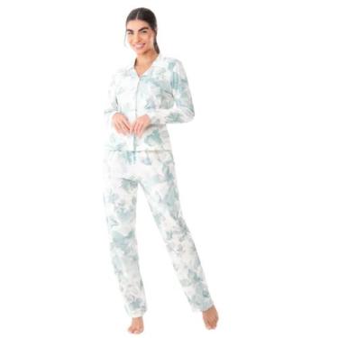Imagem de Pijama Americano Feminino de Inverno Zee Rucci, GG, Verde