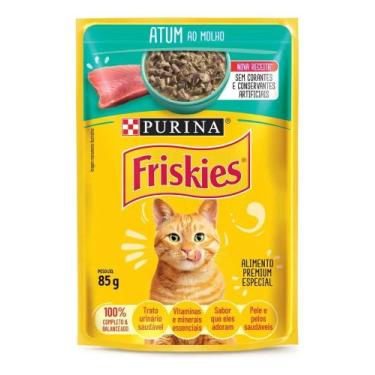 Imagem de Purina Friskies Alimento Úmido gatos adultos sachê 85g caixa - Congrat