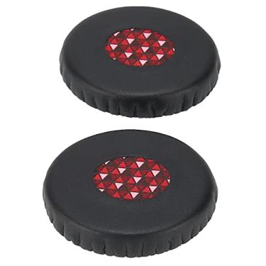 Imagem de Almofadas de ouvido, fáceis de instalar Alto desempenho de graves Suave flexível de alta compatibilidade Almofada de substituição de orelha durável para fone de ouvido OE2 OE2I(Vermelho preto)