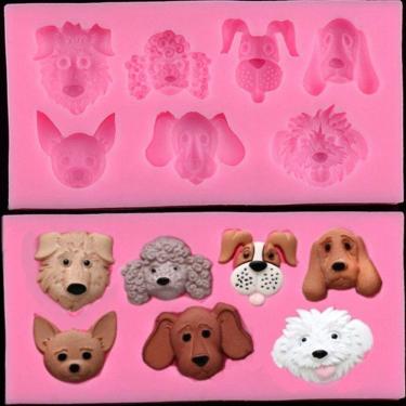 Imagem de Molde De Silicone Rostos De Cachorros