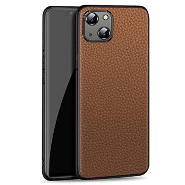 Imagem de Capa para iPhone 13 Mini/13/13 Pro/13 Pro Max, Capa protetora magnética de silicone para suporte magnético para telefone carro, marrom, 13 15,5 cm