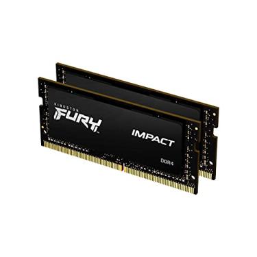 Imagem de KF429S17IB1K2/32 - Kit de memórias de 32GB (2 x 16GB) SODIMM DDR4 2933Mhz FURY Impact 1,2V 2Rx8 260 pinos para notebook, PRETO