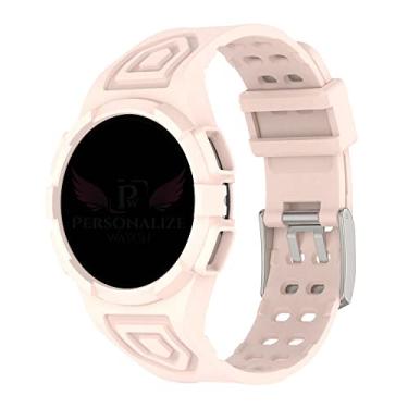Imagem de Pulseira Personalize Watch Escudo compativel com Samsung Galaxy Watch 4 44mm R870 e R875 - Marca LTIMPORTS (Rosa)