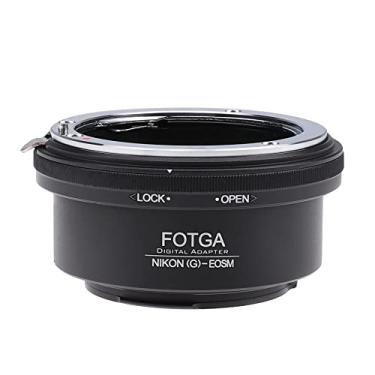 Imagem de Fotga Adaptador de montagem de lente para Nikon G/F/AI/AIS Montagem de lente para Canon EOS EF-M Mount, M, M2, M3, M5, M6, M10, M50, M100 Câmera Mirrorless