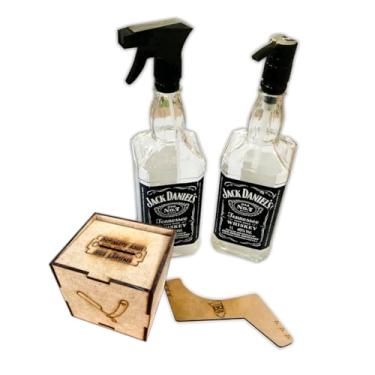 Imagem de Kit Barbearia Alinhador Borrifador Porta Lamina Barbeiro