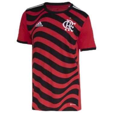 Imagem de Camiseta Adidas 3 CR Flamengo 22/23 Masculino - Preto e Vermelho