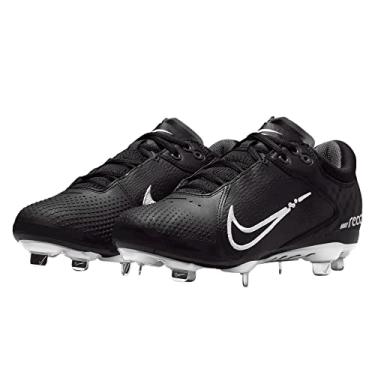 Imagem de Nike Chuteiras femininas Hyperdiamond 4 Elite Softball, Preto/cinza escuro/pouco volt/branco, 37