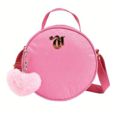 Imagem de Bolsa Capricho Love Rosa 11354 Transversal Com Chaveiro - Dermiwil, Mé