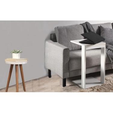 Imagem de Jogo 2 Mesas De Canto Centro Pés Palito Redonda Off White - Móveis C.