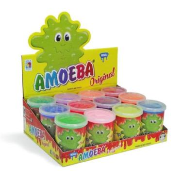 Imagem de Kit 12 Potes Amoeba 110g Original Lembrancinha