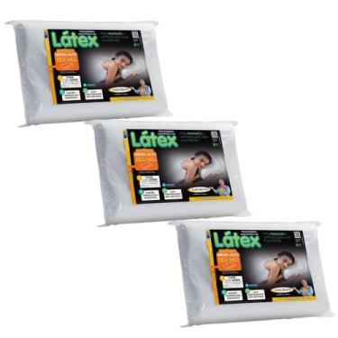 Imagem de Kit de 3 Travesseiros Formato Cervical - Com Capa Removível - MarcByan