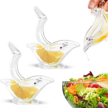 Imagem de 2 Espremedor De Limão Acrílico Manual Frutas Transparente - Lyor