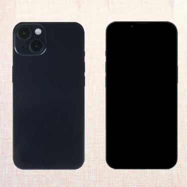Imagem de Modelo de tela compatível com Apple iPhone 14 - sem logotipo, réplica de telefone falso que não funciona (tela preta 14 meia-noite)