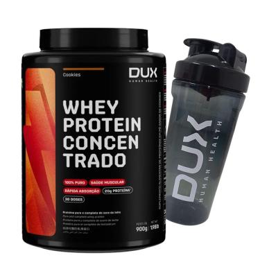 Imagem de Whey Wey Concentrado 900g Sabores+ Coqueteleira 800ml Dux-Masculino
