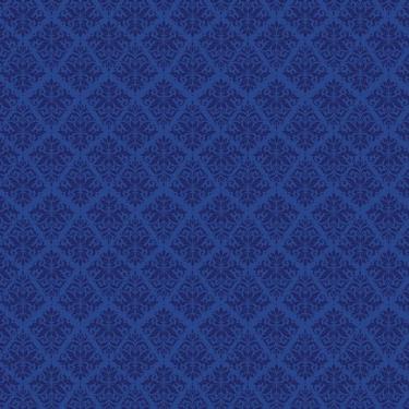 Imagem de Papel Parede Arabesco Azul Escuro Adesivo Quarto Casal Sala