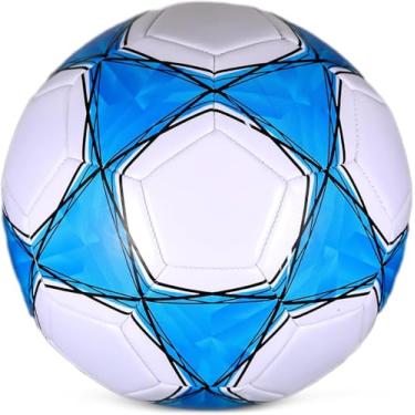 Imagem de Bola de futebol, bola de futebol oficial tamanho 5, bolas de futebol azuis, bola de futebol esportiva, bolas de futebol para jovens e adultos, bola de futebol tamanho 5 para treinamento de jogadores