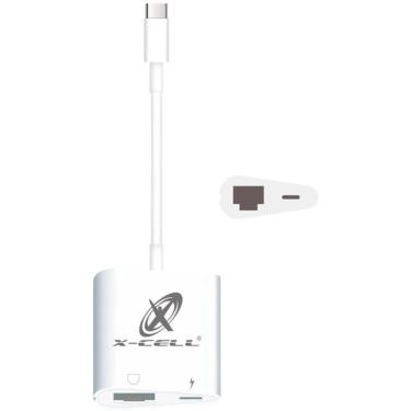 Imagem de Adaptador ETHERNET USB-C RJ45 FLEX Branco