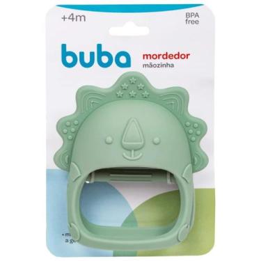 Imagem de Brinquedo Mordedor Mãozinha Verde Para Bebê 16233 - Buba