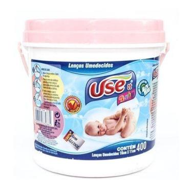 Imagem de Lenços Umedecidos - Balde 06X400 Unidade - Rosa - Use It