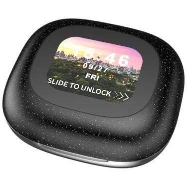 Imagem de A39 AI Language Translation Earbuds Bluetooth Translator Earbuds 145 Languages & Accents Translator in Real time touch screen bluetooth headset not in-ear, Support Playing Music Calls -black