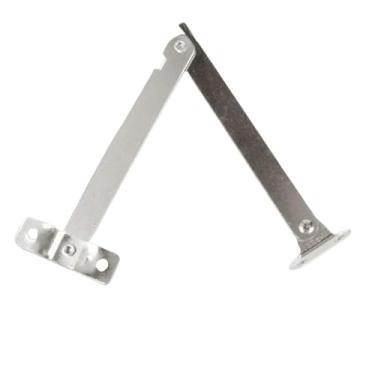 Imagem de 2 conjuntos de dobradiças de suporte de tampa permanecem bronzes antigos decoração de ferro caixa de dobradiça móveis ferragens de porta de armário móveis de cozinha ferragens (359-L-3)