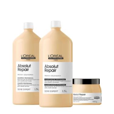 Imagem de Kit L'Oréal Professionnel Absolut Repair Gold Salon Total (3 produtos)