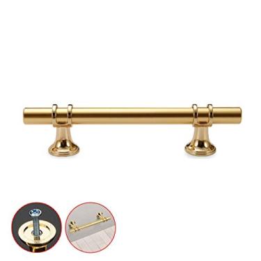 Imagem de Puxador de porta de guarda-roupa de liga de alumínio, puxadores de armário de cozinha de móveis modernos, puxadores de gaveta de banheiro, para mesa de cabeceira, armário de vinho, estante, com