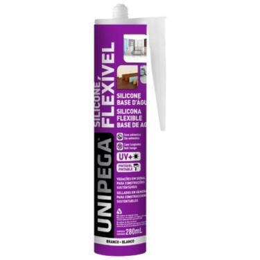 Imagem de Silicone Flexível Base D'Água Branco 280ml Unipega