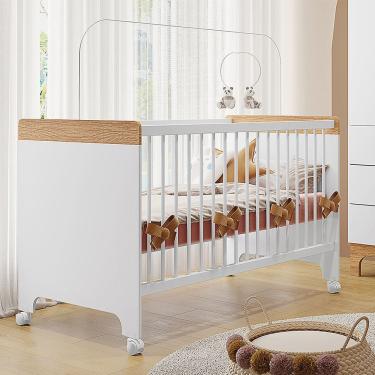 Imagem de Berço Cama Infantil Doçura Branco/savana