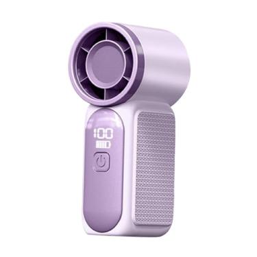 Imagem de MotiveTech Ventilador portátil de mão de 1 a 100 velocidades, mini ventilador de mão de 18 horas para mulheres, homens, ambientes internos e externos, escritório, Tolet