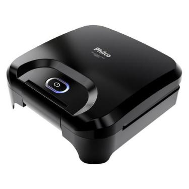 Imagem de Sanduicheira Grill Philco Preta Antiaderente PGR25A 750W, Preto, 110V