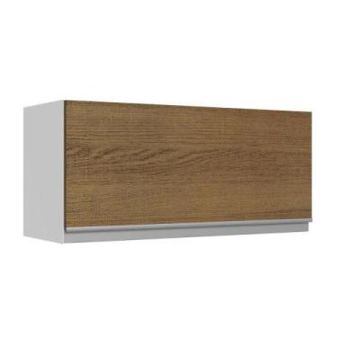 Imagem de Armário Aéreo 100% Mdf 70 Cm 1 Porta Basculante Branco/rustic Acordes 