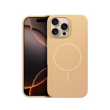 Imagem de Gshield Capa Case Capinha Premium Compatível com Magsafe, Silicon Liquid (Desert, iPhone 16 Pro)