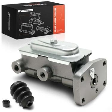 Imagem de A-Premium Cilindro mestre de freio com reservatório e tampa compatível com veículos Dodge, Chrysler e Plymouth - Carregador, Challenger, Dart, A100, B100 Van, Town & Country, Newport, Duster