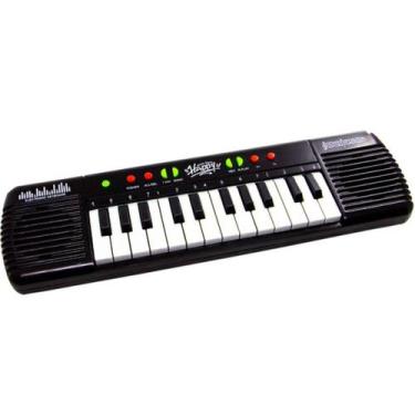 Imagem de Teclado Eletrônico Pequeno 24 Teclas Brinquedo Pra Crianças que Gostam