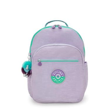 Imagem de Kipling Mochila para laptop Seoul extragrande de 17 polegadas, Lavanda C, Large, Mochila Seoul extragrande para laptop de 43.2 cm, durável, espaçosa com alças acolchoadas