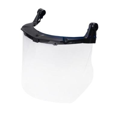 Imagem de KiBcsLic Máscara de proteção facial completa, proteção facial, contra vento com rotação de 180 graus para capacetes industriais de aba completa