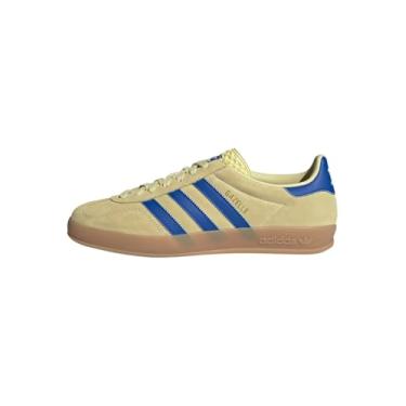 Imagem de adidas Originals Tênis masculino Gazelle Indoor, Limão, 39