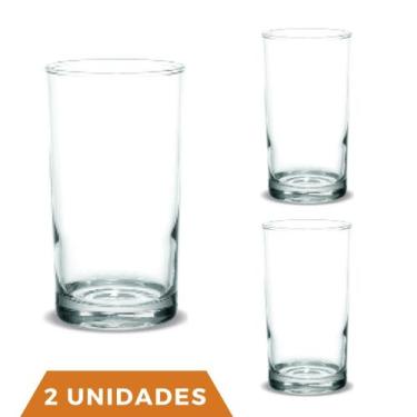 Imagem de 2 Copos Brooklyn 330ml Agua Vidro Transparente Suco Nadir - NADIR FIGU