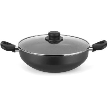 Imagem de Frigideira Wok Gourmet Preto 28cm Alumínio Antiaderente