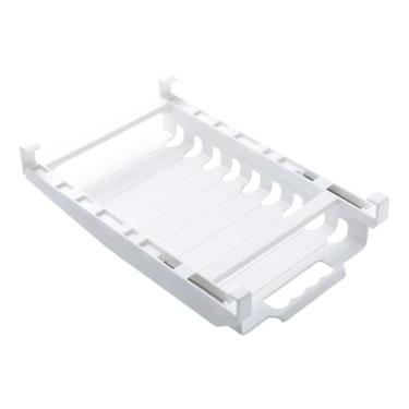 Imagem de predolo Prateleira para gavetas retráteis, clipe de armazenamento telescópico, planejador de refeições para alimentos, geladeira, freezer, geladeira, saco com