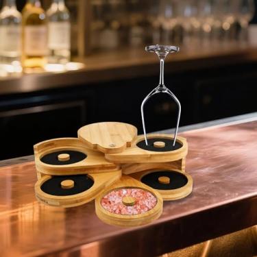 Imagem de Organizador giratório de especiarias, organizador de especiarias para bancada, prateleira de temperos giratória para cozinha de bancada, armário