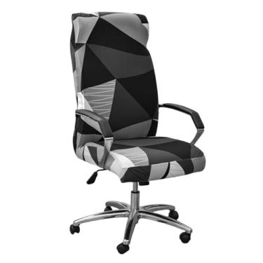 Imagem de Capa de cadeira de escritório com zíper, capa de cadeira de computador impressa, capa de cadeira de mesa para cadeira de apoio de braço, capa elástica para cadeira de computador, capa de cadeira