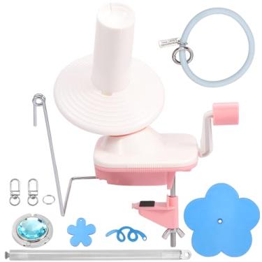 Imagem de Enrolador de bolas de fio conveniente, faz bolo de arame limpo de forma eficiente, enrolador resistente fácil de instalar para armazenamento de fios, crochê com baixo ruído, o ajudante para