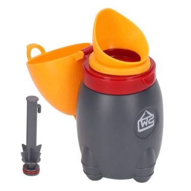 Imagem de Urinol de emergência portátil para bebês e crianças com penico laranja