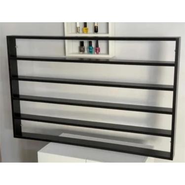 Imagem de Expositor Esmaltes MDF Preto - Até 360 - 100x90x06 cm