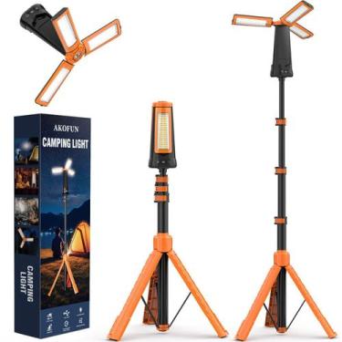 Imagem de Luz de acampamento AKOFUN recarregável 15000mAh 5500 lúmens com suport